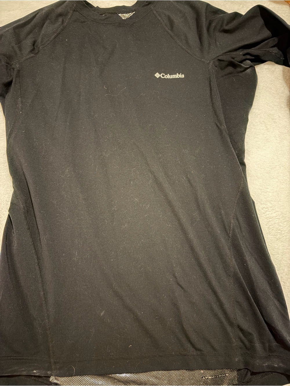 Columbia Black Short-Sleeve Active Tee